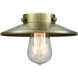 Franklin Restoration Railroad LED 8 inch Antique Brass Mini Pendant Ceiling Light, Franklin Restoration